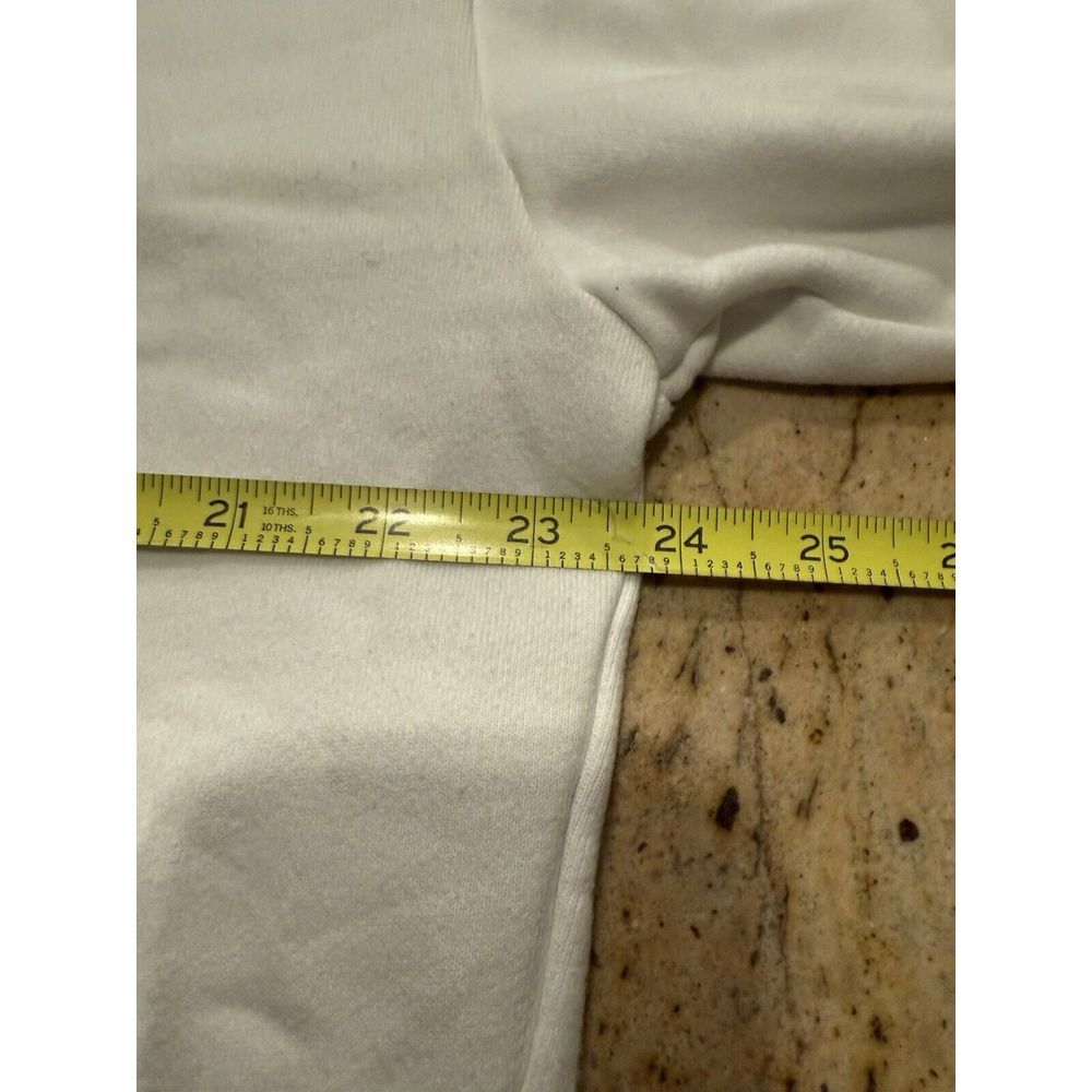 Vans Sweatshirt Womens Small White Off The Wall Oversized Boxy Sweater Fleece - Picture 8 of 8